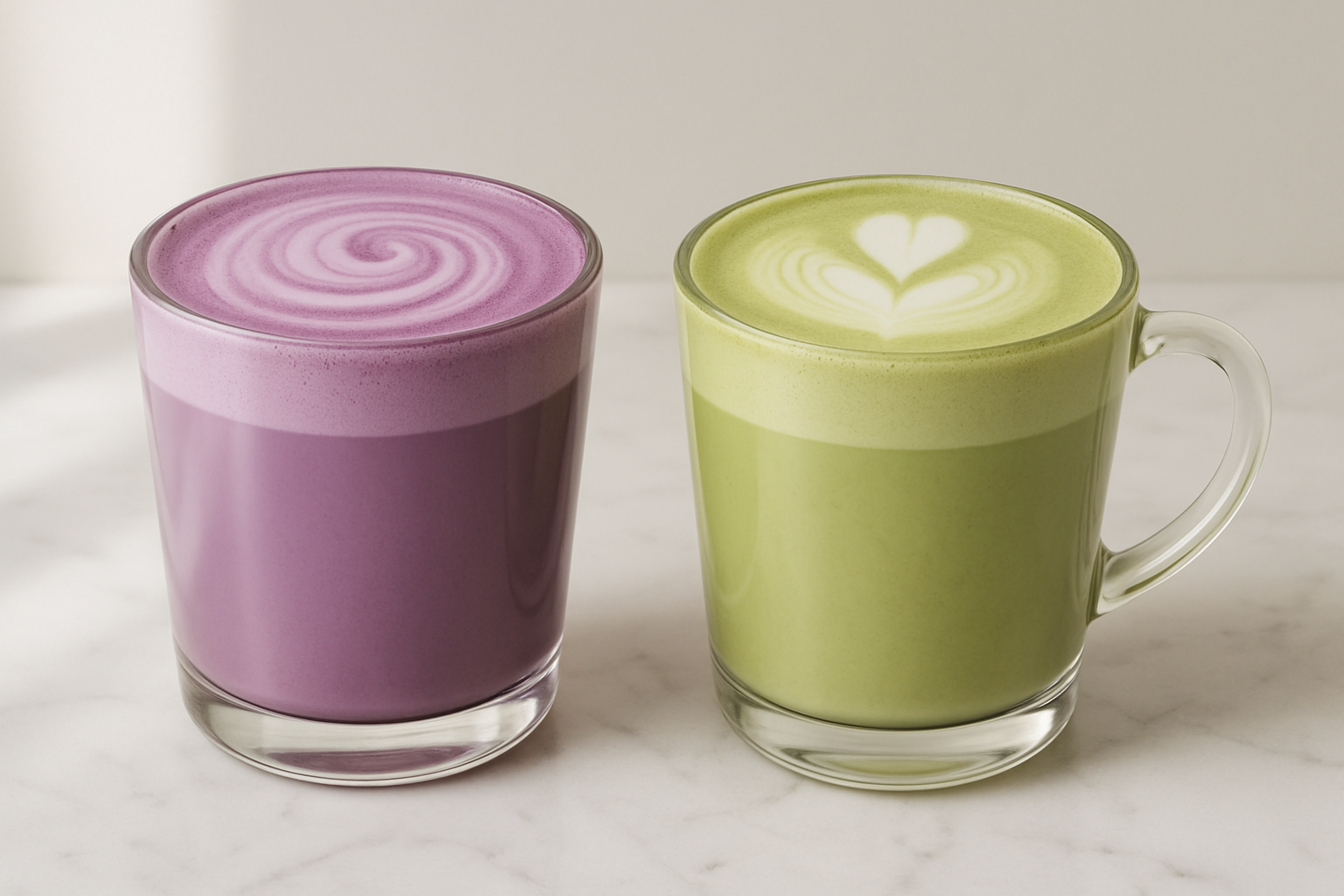 UBE et matcha